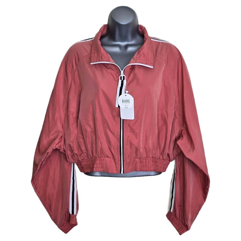 NWT Love Tree Women's Cropped Windbreaker Jacket Size L